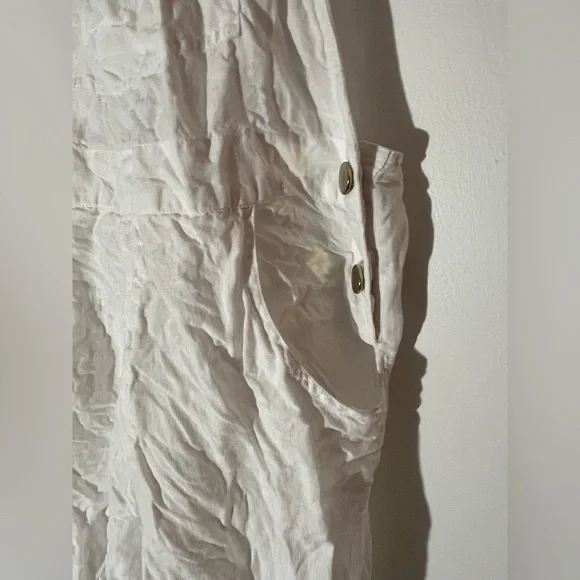 WeWoreWhat White Linen Overalls - Picture 7 of 10